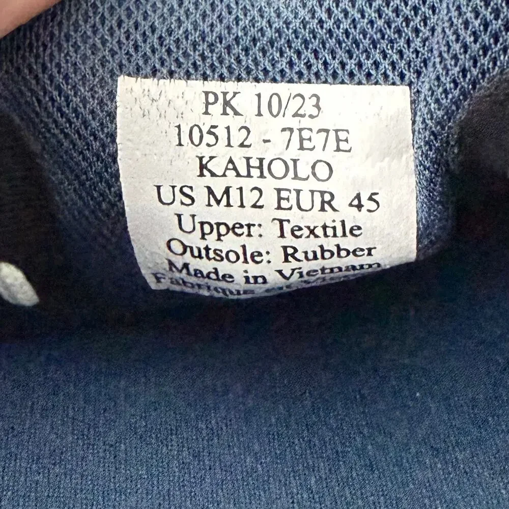 OluKai Kaholo Shoes Mens Size 12 Sneaker Navy Blue Casual Collapsible Heel